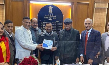 दिल्ली विधानसभा अध्यक्ष रामनिवास गोयल से अणुविभा राष्ट्रीय अध्यक्ष ने की शुभेच्छा भेंट 