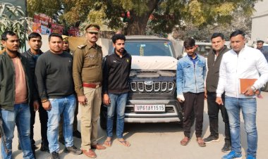 भारी मात्रा मे गांजा के साथ दो गिरफ्तार,  स्कार्पियो बरामद