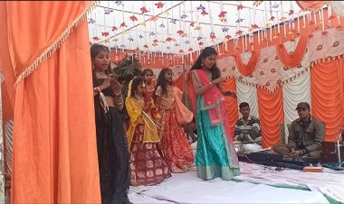 गणतंत्र दिवस पर आदर्श शंकर इंटर कॉलेज हेतिमपुर गाज़ीपुर में सांस्कृतिक कार्यक्रम की रही धूम