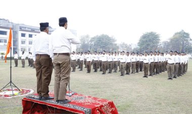 राष्ट्रीय स्वयं सेवक संघ गौतमबुद्ध नगर ने किया गुणात्मक संचलन