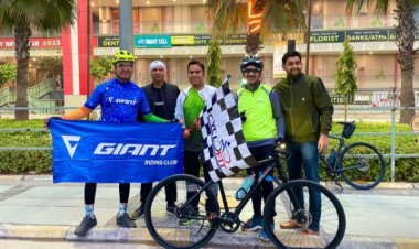 ग्रेटर नोएडा वेस्ट में हुआ द सबसे बड़ा साइकिल जाएनट (Giant) ब्रांड का 40KM का राइड