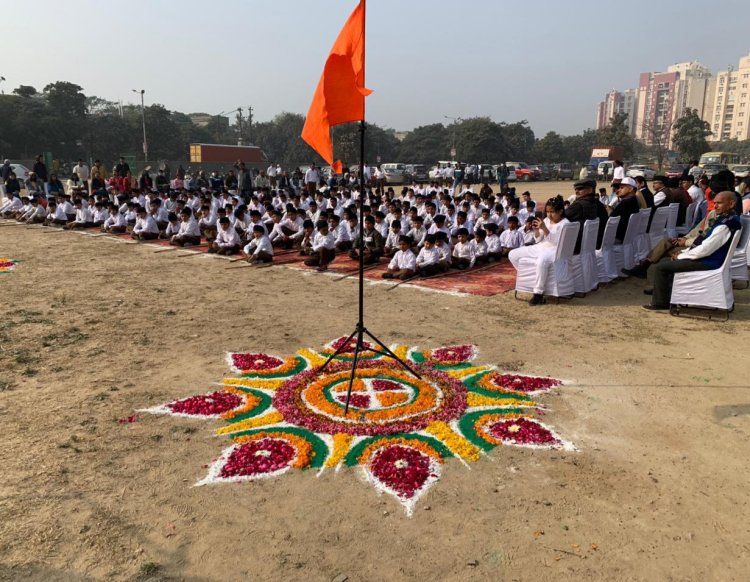 बाल स्वयंसेवक संचलन में 280 बालक गणवेश में रहे उपस्थित