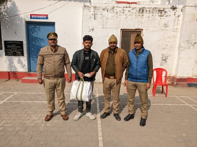 दो किलो गांजा के साथ एक गिरफ्तार