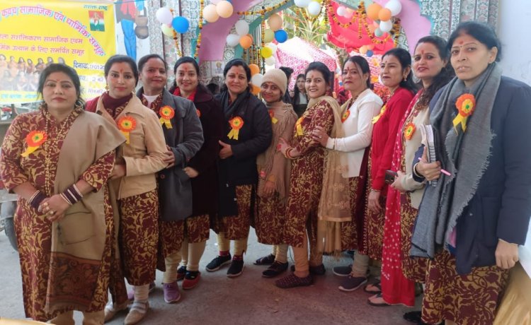 शक्ति महिला कवच सामाजिक एवं धार्मिक समूह ने किया सुन्दर काण्ड व भंडारे का आयोजन