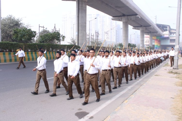 संघ स्वयंसेवकों ने किया गुणात्मक संचलन 