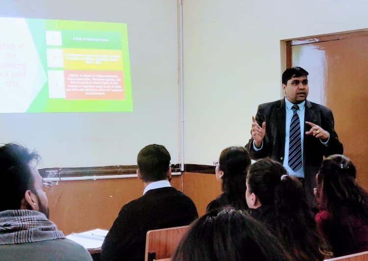 बीआईटी मे हुई शोध पत्र लेखन एवं प्रकाशन पर एक कार्यशाला