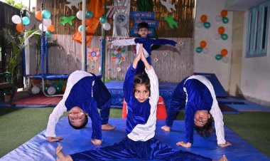 विश्व जिमनास्ट दिवस पर किया प्रतिभा व कौशल का प्रदर्शन 