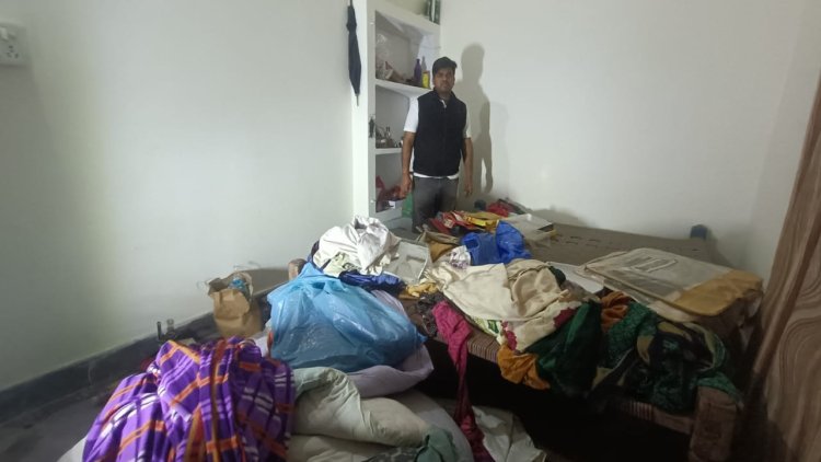 बंद घर को चोरो ने बनाया निशाना लाखों का माल उङाये