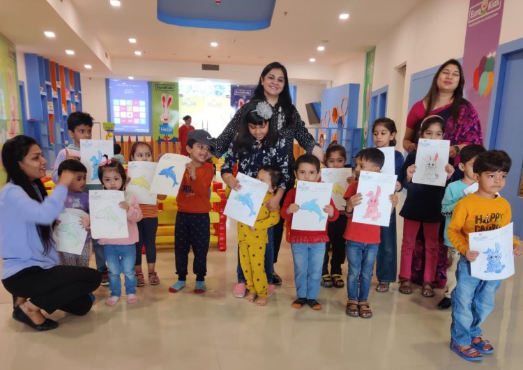 यूरो किड्स इकोविलेज 1 में चित्रकला प्रतियोगिता का हुआ सफल आयोजन