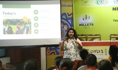 सरस मेले में भारत में मोटे अनाज के लिए अवसर और चुनौतियों पर हुई कार्यशाला आयोजित