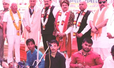 नेत्रहीन बच्चों के  विशाल आश्रम के लिए हुआ भूमि पूजन