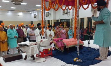 श्री सुखमणि साहिब जी का पाठ के साथ मनाया बैसाखी महोत्सव