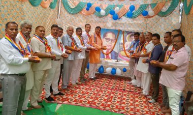 राष्ट्र महापुरुष अम्बेडकर जयन्ती श्रद्धा के साथ मनाया रहा है - बीके शर्मा