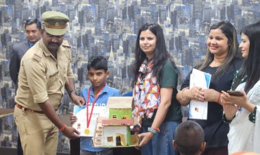 ज्ञानशाला के बच्चो ने कबाड़ के समान से प्रोजेक्ट बनाए