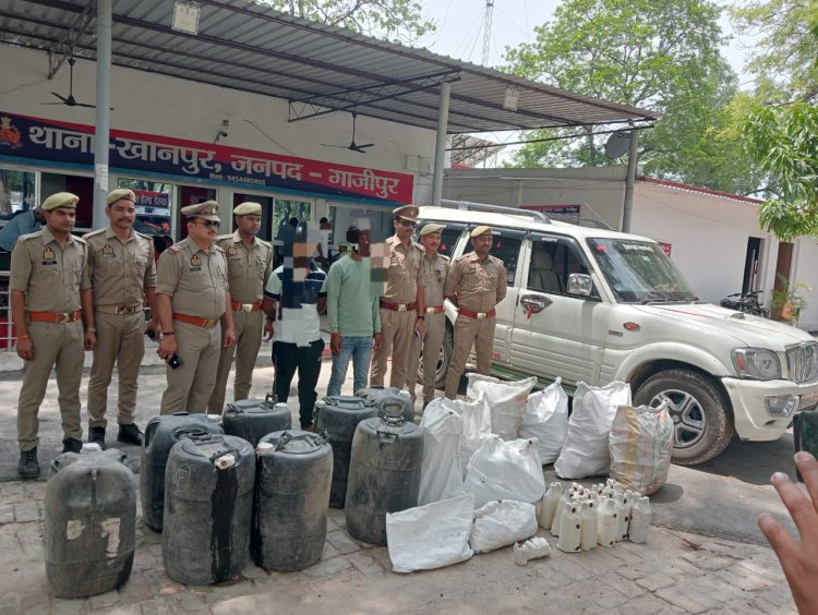 स्कॉर्पियो पर लगा था भाजपा का झंडा, लाखों का अवैध शराब बरामद