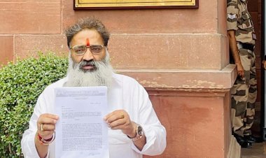 आतंकियों की रिहाई मांग रहे कौमी इंसाफ मोर्चा को उखाड़ने के लिए गृह मंत्रालय को सौंपा वीरेश शांडिल्य ने ज्ञापन