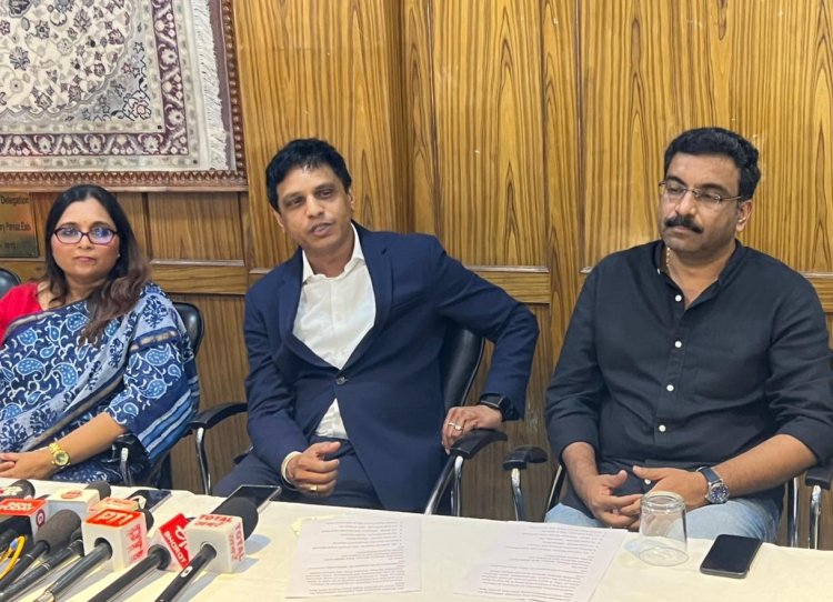 इन्वेंटिवप्रेन्योर चैंबर ऑफ कॉमर्स एंड इंडस्ट्री आईसीसीआई की प्रेस कॉन्फ्रेंस