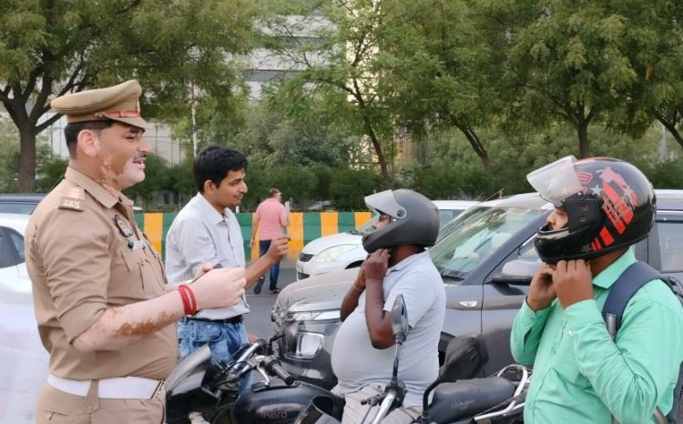 ब्लैक स्पॉट में होने वाली दुर्घटनाओं को कम करने हेतु जागरूकता अभियान चलाया गया