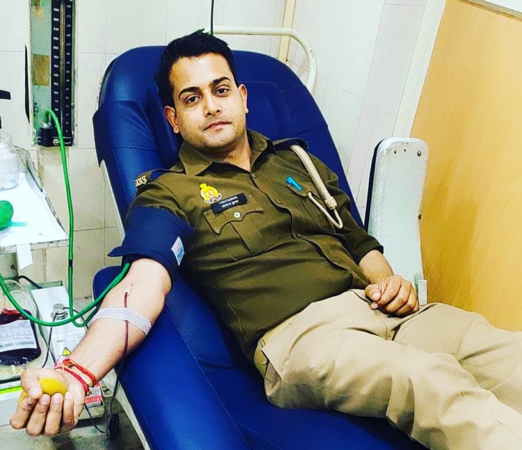 लोकेन्द्र शर्मा ने अब तक कराए 50 से अधिक रक्तदान