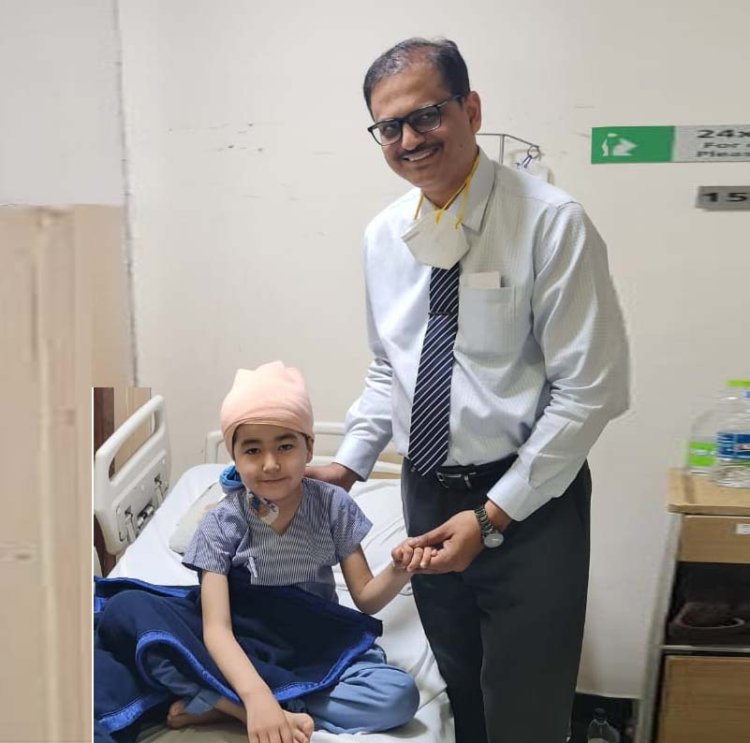 सात वर्षीय उज्‍़बेकी बच्‍चे के मस्तिष्‍क से 4 से.मी. लंबे आकार का ट्यूमर निकाल किया सफल उपचार