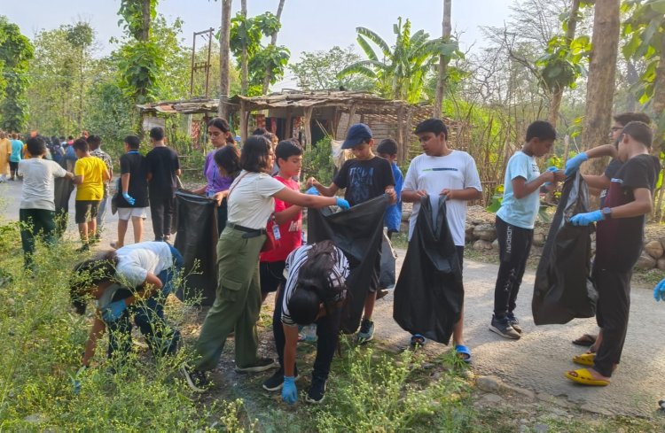 बिरला विद्या निकेतन दिल्ली के विद्यार्थियों ने  नैनीताल में किया विशेष सफाई अभियान 