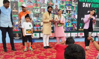 मैरीगोल्ड पब्लिक स्कूल में एनवायरमेंट डे रन का आयोजन