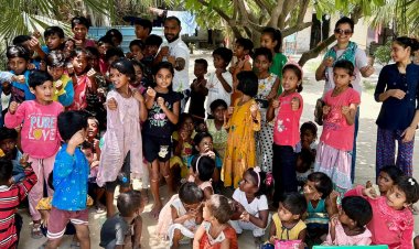 छोटे छोटे बच्चों ने सीखे कराटे और सेल्फ डिफेंस के गुण