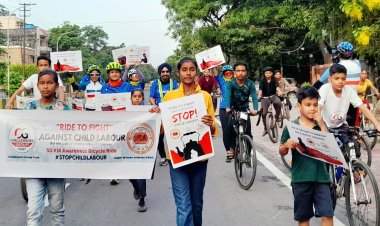विश्व निषेध बाल श्रम दिवस पर राइड टू फाइट के माध्यम से दिया जागरुकता का संदेश