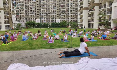 गुलशन बेलिना सोसाइटी में मनाया गया अंतरराष्ट्रीय योग दिवस  