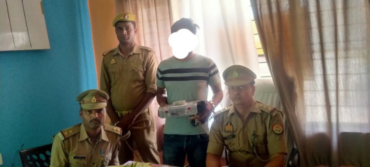 लुट की मोटर साइकिल, कैस और अवैध तमंचा संग लुटेरा गिरफ्तार 