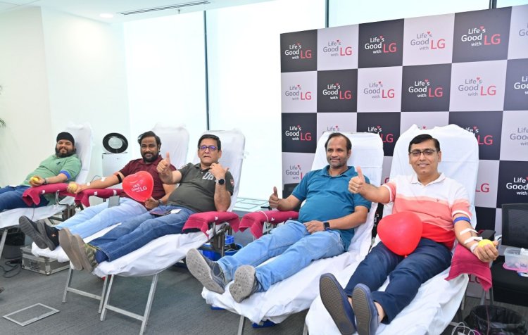 एलजी इलेक्‍ट्रॉनिक्‍स इंडिया ने देशव्‍यापी विशाल रक्‍तदान अभियान शुरू किया
