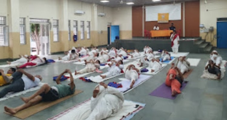 सेक्टर 122 में मनाया गया 9वां अन्तर्राष्ट्रीय योग दिवस 
