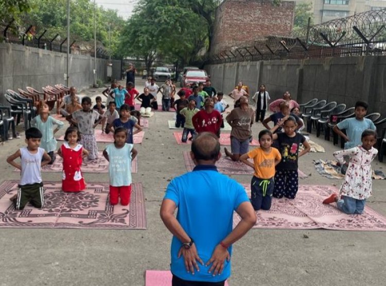 सोसायटी फॉर स्पोर्ट्स एंड कल्चरल एडवांसमेंट ने किया योग दिवस का आयोजन