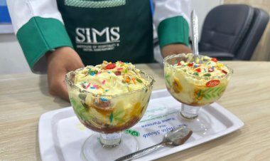 वर्ल्ड आइस क्रीम डे के अवसर पर सिम्स होटल मैनेजमेंट इंस्टिट्यूट दिल्ली के प्रशिक्षार्थियों द्वारा आइस क्रीम प्रतियोगिता 
