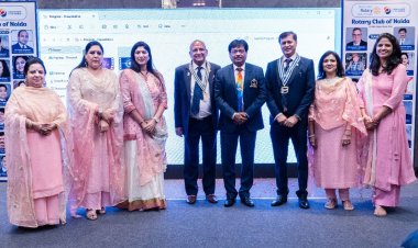 रोटरी क्लब नोएडा 2023-24 का हुआ इंस्टॉलेशन, आशुतोष सिंघल बने अध्यक्ष