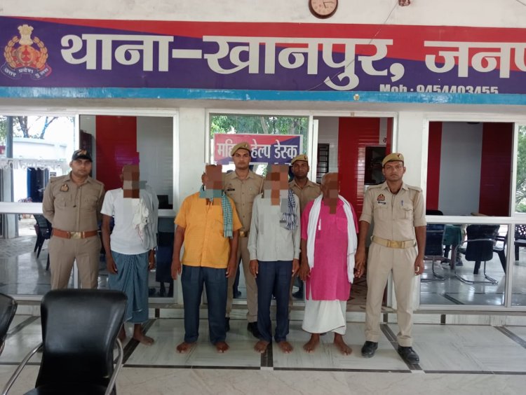 चार वारण्टी चढ़े पुलिस के हत्थे