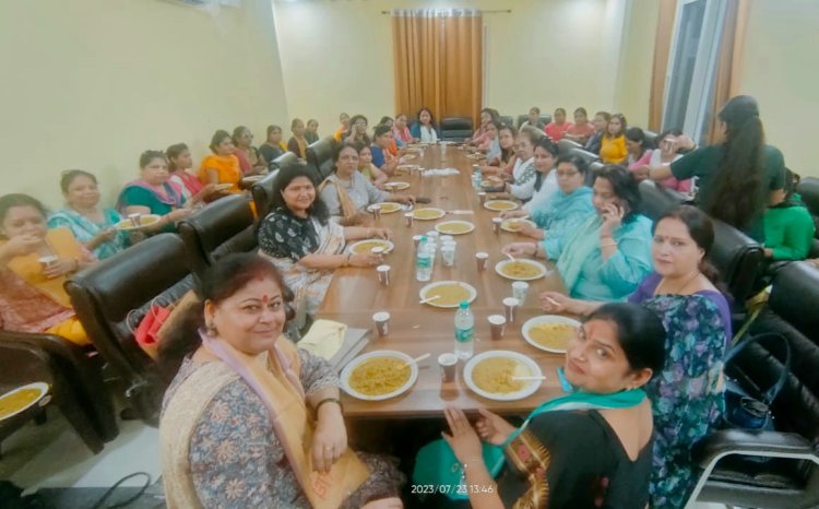 मोटा अनाज के प्रोत्साहन अभियान के अंतर्गत भाजपा महिला मोर्चा ने किया आयोजन