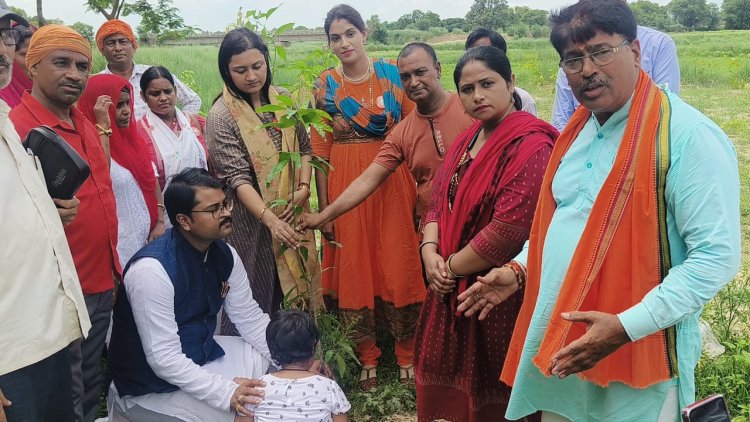 महिला/पुरूष अत्याचार उत्पीड़न के आवाज़ के साथ पर्यावरण हेतु वृक्षारोपण कार्य में आगे है महिला विकास मंच