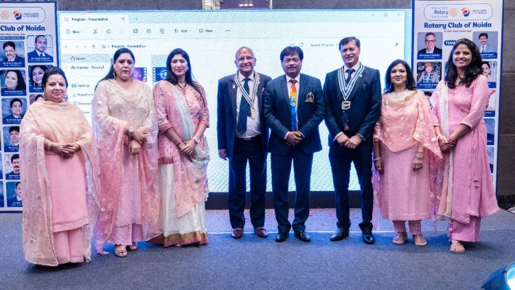 रोटरी क्लब नोएडा 2023-24 का हुआ इंस्टॉलेशन, आशुतोष सिंघल बने अध्यक्ष