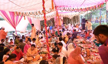 ऐस डिविनो निवासियों ने किया रुद्राभिषेक पूजन, हवन और भंडारा 