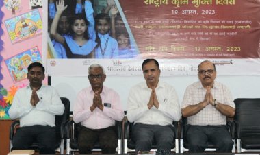 भावराव देवरस विद्या मंदिर में मनाया गया राष्ट्रीय कृमि मुक्ति दिवस