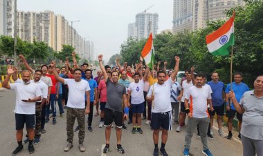 नोएडा : संभाजी नगर में पावनखिंड दौड़ का हुआ आयोजन