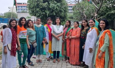 ईएमसीटी ज्ञानशाला में बच्चो के साथ हर्षों उल्लास के साथ मनाया गया स्वतंत्रता दिवस