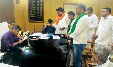 लाल कुआँ-दादरी के बीच मेन जीटी रोड को चौड़ीकरण करने से पहले पानी की निकासी के लिये नाले बनाने के सम्बन्ध मे दिया ज्ञापन - वेद नागर