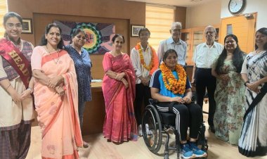 राष्ट्रीय खेल दिवस पर दिवयांग साक्षी का हुआ अभिनंदन