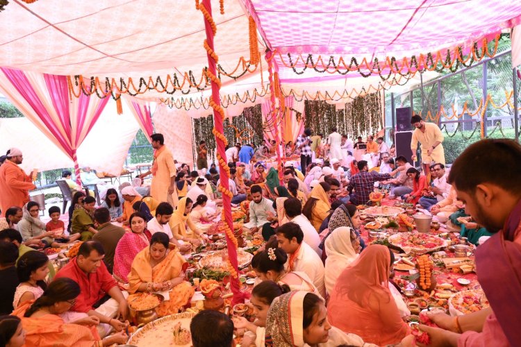 ऐस डिविनो निवासियों ने किया रुद्राभिषेक पूजन, हवन और भंडारा 