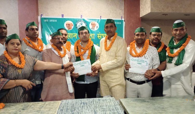 किसान एकता संघ के एनसीआर अध्यक्ष बने अमित अवाना 