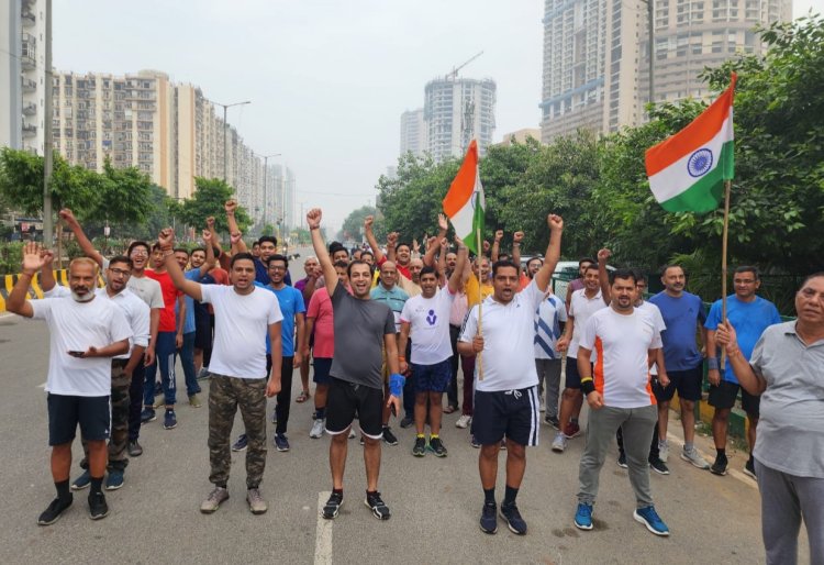 नोएडा : संभाजी नगर में पावनखिंड दौड़ का हुआ आयोजन