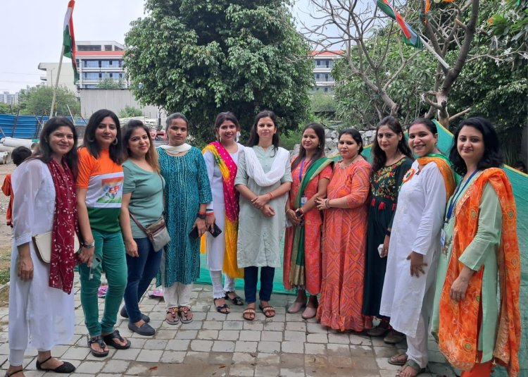 ईएमसीटी ज्ञानशाला में बच्चो के साथ हर्षों उल्लास के साथ मनाया गया स्वतंत्रता दिवस