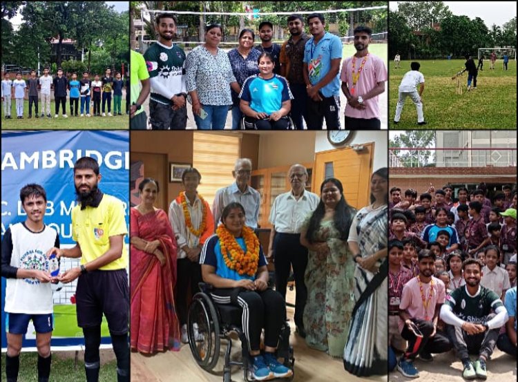 नेशनल स्पोर्ट्स डे के मौके पर विद्यालय ने अपने विश्व प्रसिद्ध खिलाड़ियों को किया सम्मानित